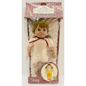 18" Stacy Doll NIB Fibre Craft Springfield Collection Blonde Hair Green Eyes